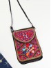 Hand-made Beaded Faux Leather Mini Purse Hand-made Beaded Faux Leather Mini Purse